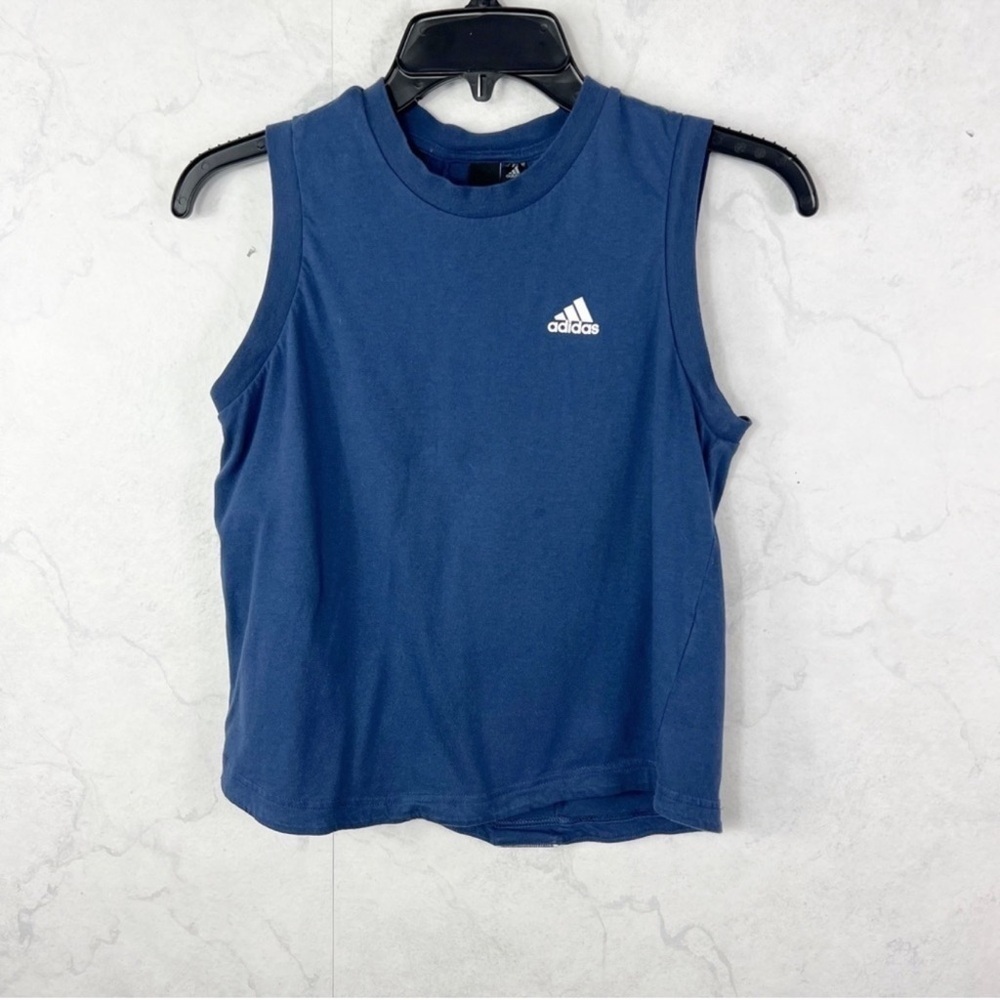 adidas Blue Sleeveless Top